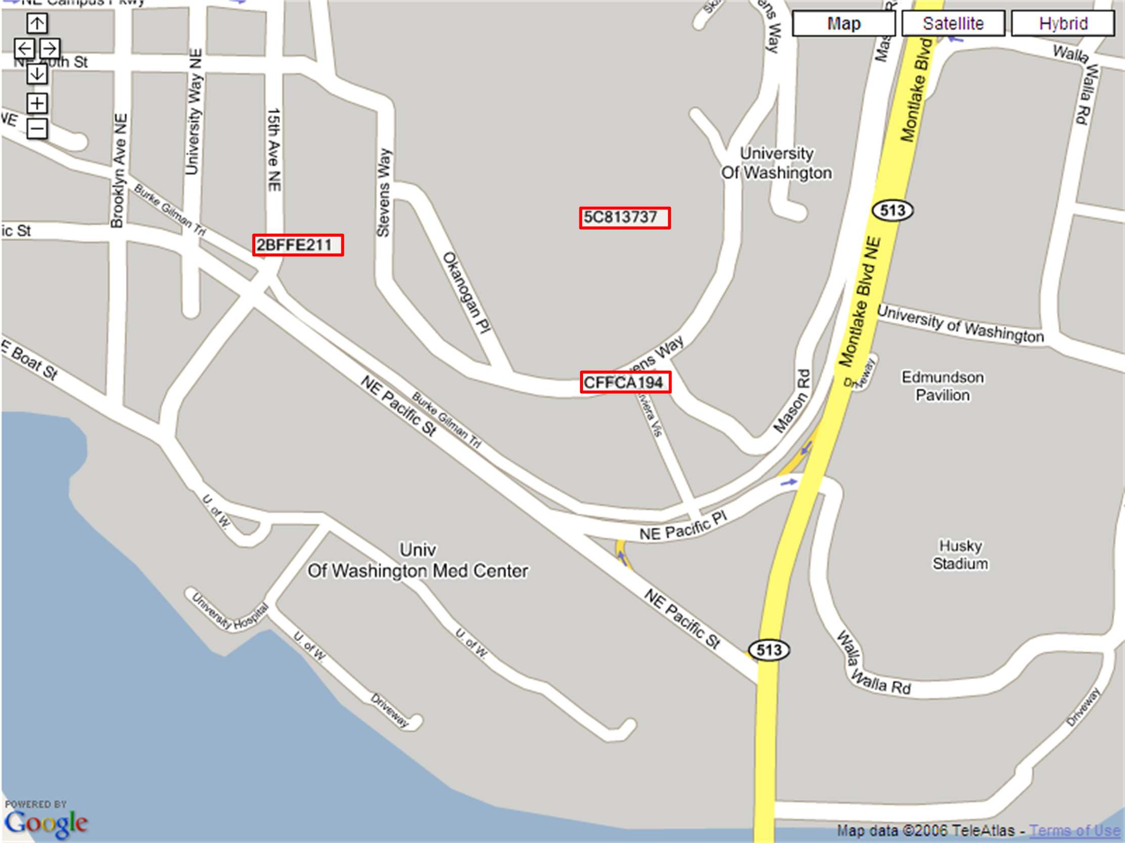 Google map of nike+ipod people